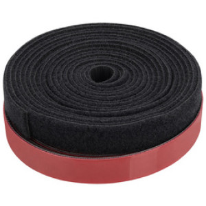 DIGITUS Klittenband Kabelmanagement Systeem, 2,5m + 5m, zwart