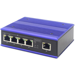 Industriële snelle Ethernet PoE-switch, 4 poorten
