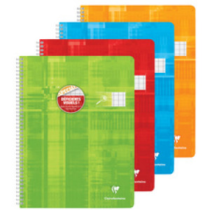 Clairefontaine spiraalnotitieboek 240 x 320 mm, groot gelinieerd