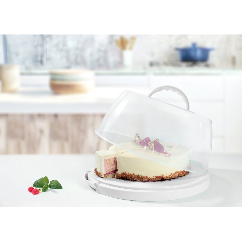 Ronde transparante/witte taartglazen