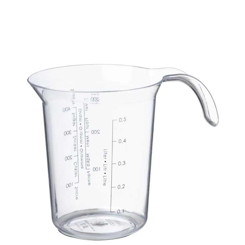 Meetbeker 'Palermo', 0,5 liter, transparant