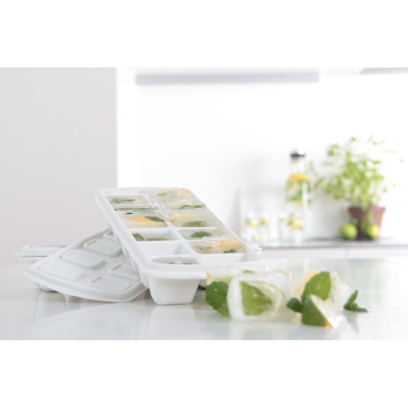 IJsblokjesvormpje met deksel, blauw