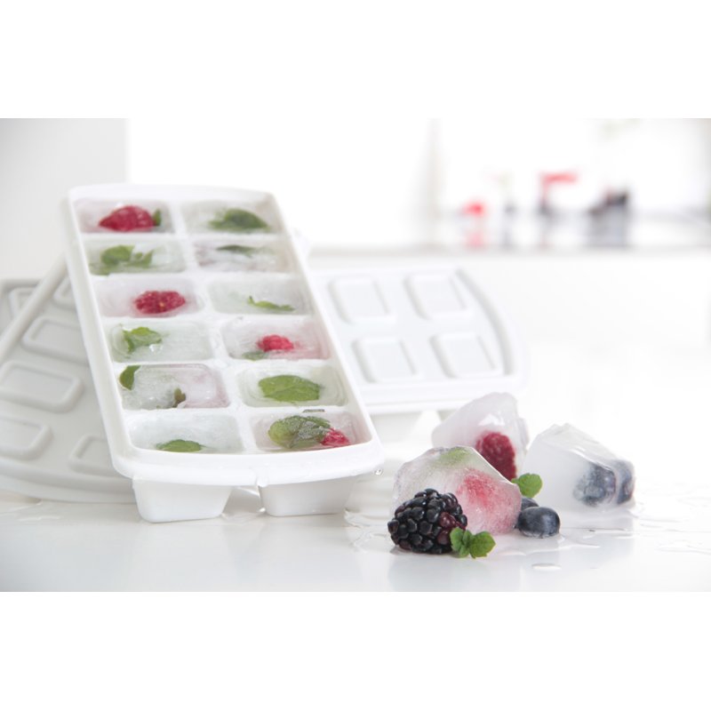 IJsblokjesvormpje met deksel, blauw