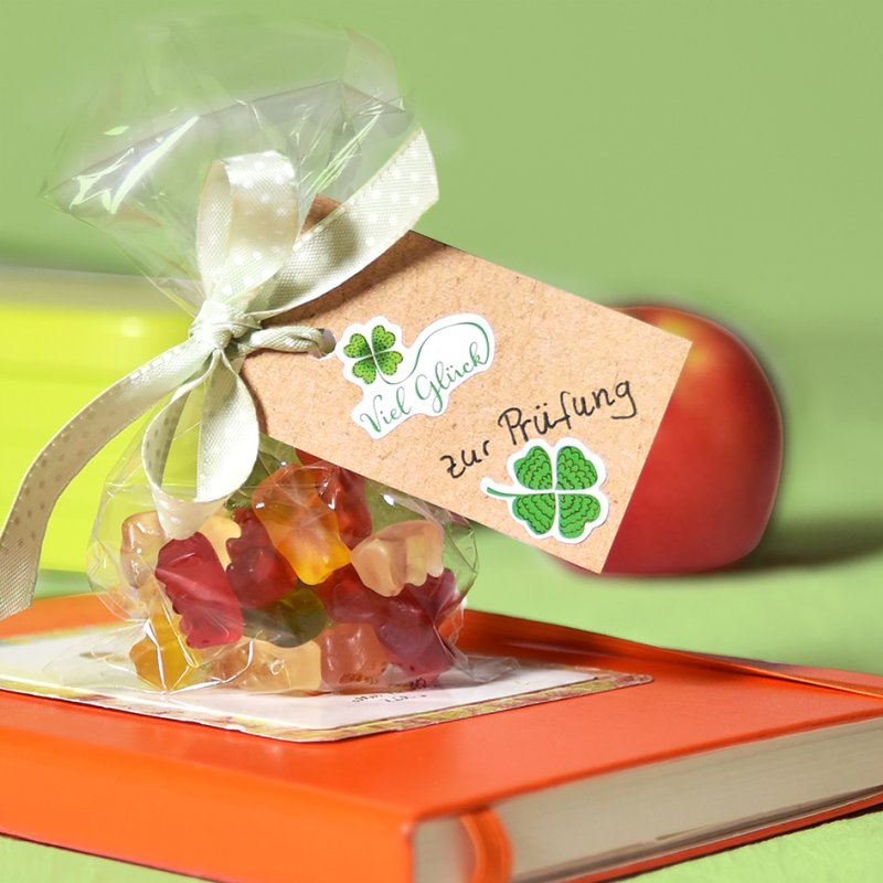 Creatieve stickervellen 'Hartjes', met glitters, gekleurd