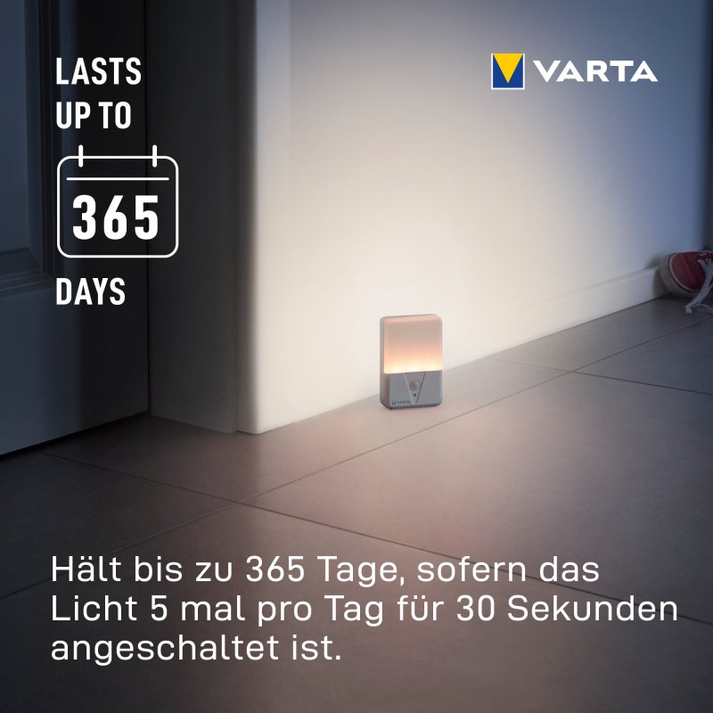 VARTA LED-oriëntatielicht met bewegingssensor, set van 2