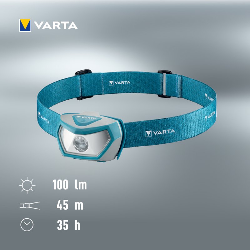 VARTA hoofdlamp Outdoor Sports H10 Pro blauw/grijs