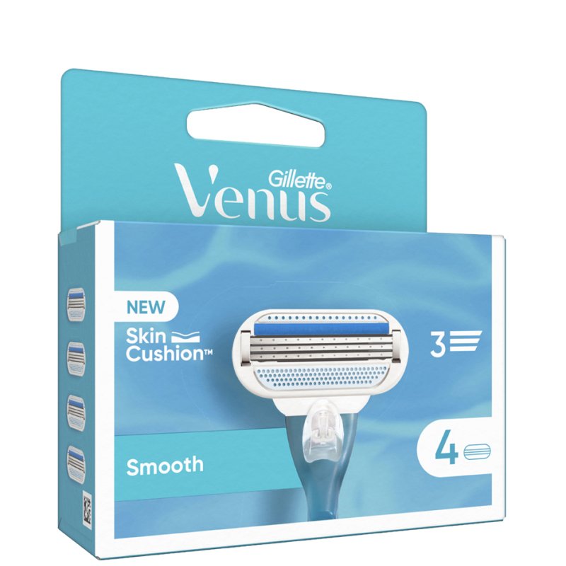 Gillette voor Vrouwen Venus Gladde Navulmesjes, 4 stuks