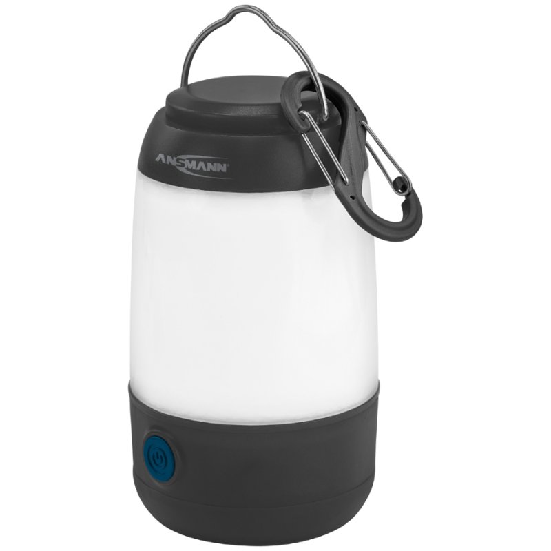 Mini kampeerlamp, kunststof behuizing, zwart