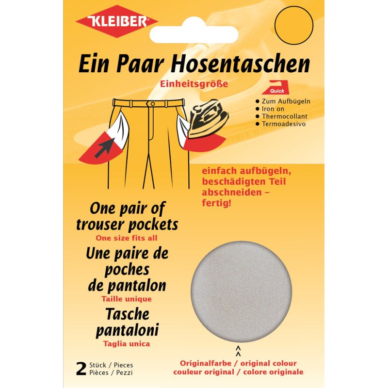 Snel te maken broekzakje, wit