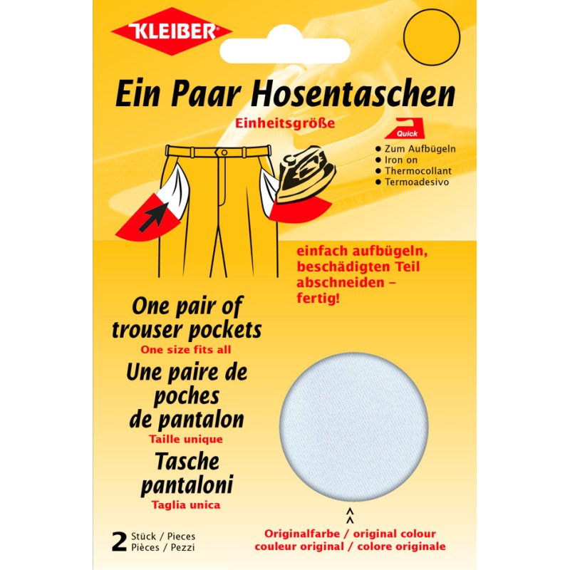 Snel te maken broekzakje, wit