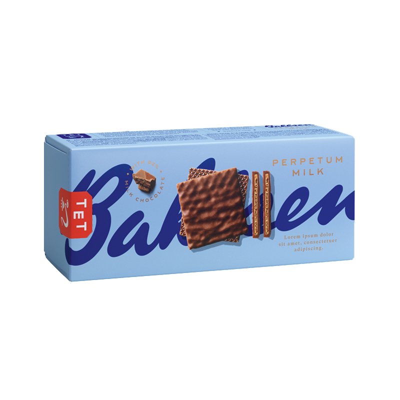 Bahlsen Perpetum wafels met vollmelkchocolade