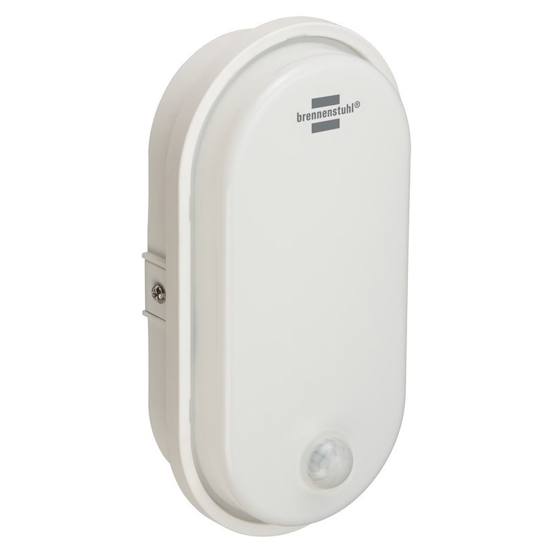 Brennenstuhl LED buitenlamp ovaal met bewegingsmelder, wit