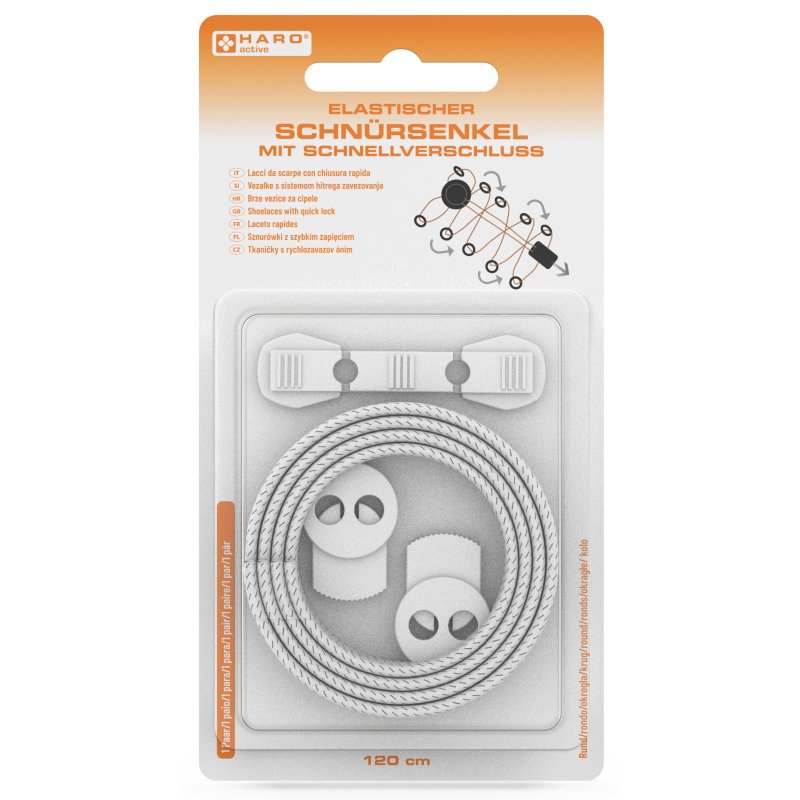 Veters met snelgesp, 1200 mm, zwart