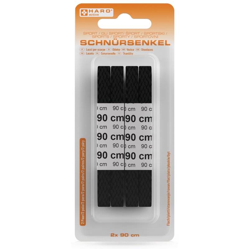 Witte sportveters, plat, 90 cm