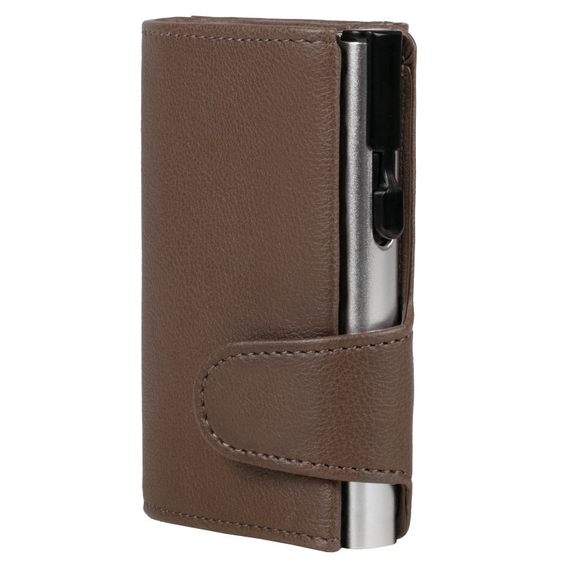 CLICKSAFE Portemonnee met kaarthouder, kunstleer, zwart