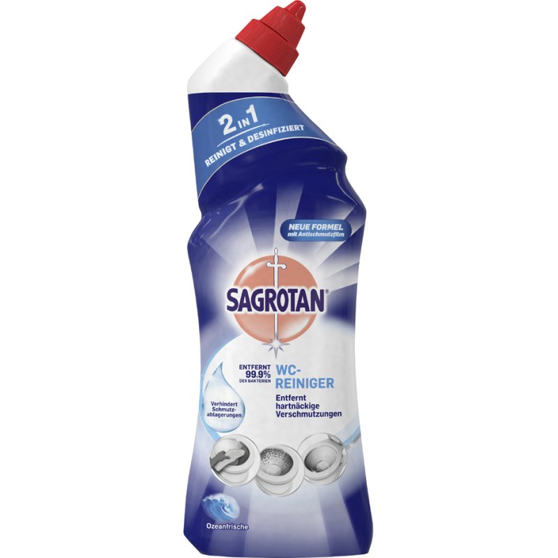 Sagrotan 2-in-1 toiletreniger oceanfris 750ml
