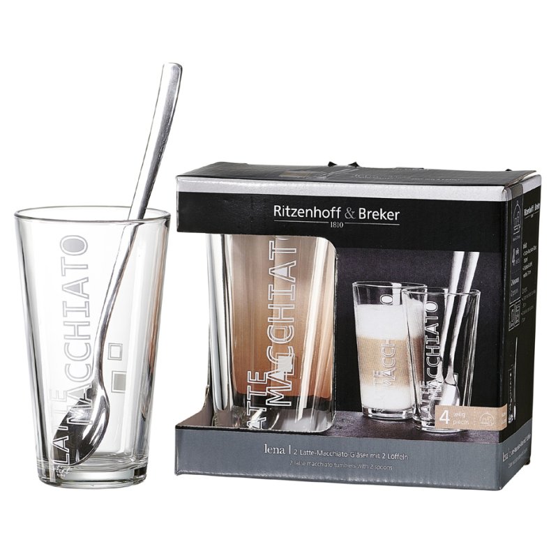 Ritzenhoff & Breker latte macchiato glazen set LENA