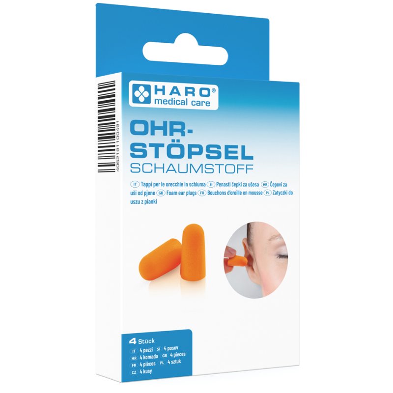 HARO oordopjes schuim oranje