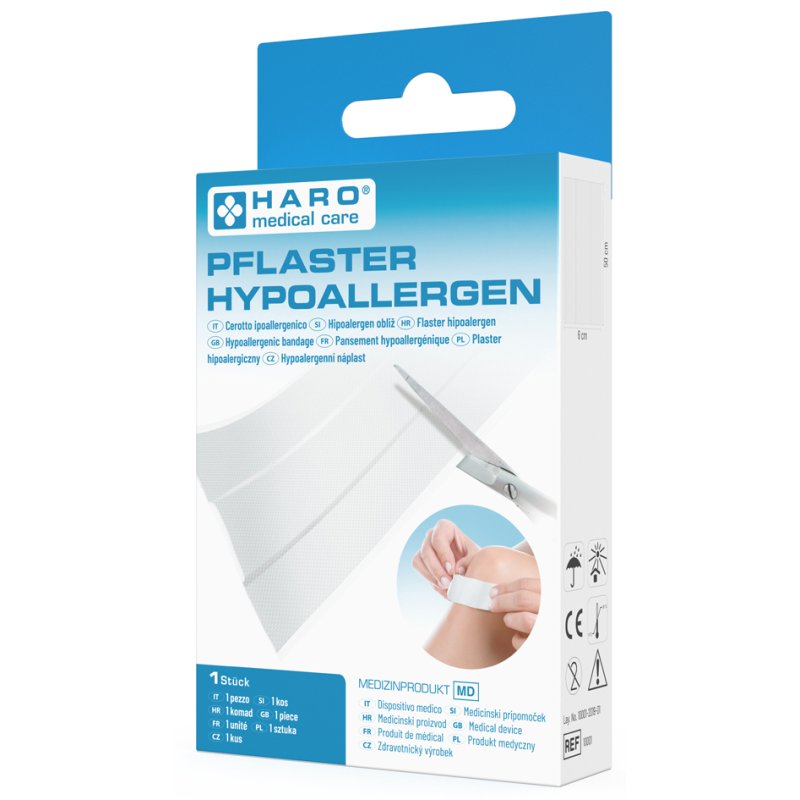 HARO wondpleister hypoallergeen, 500 x 60 mm, wit