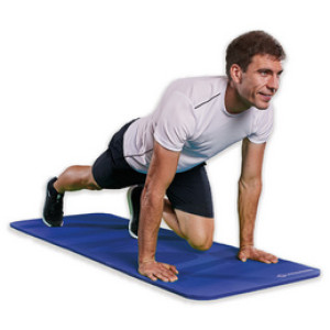 XL Fitness Matras, 15 mm, blauw