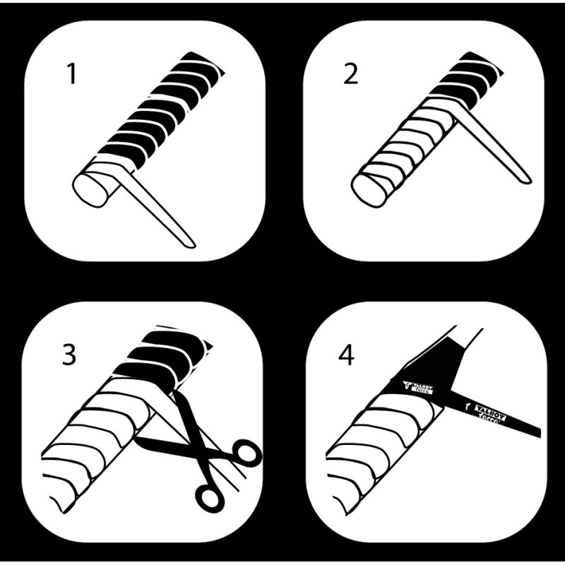 Torro basisgrepband AIRPRO GRIP, zwart.