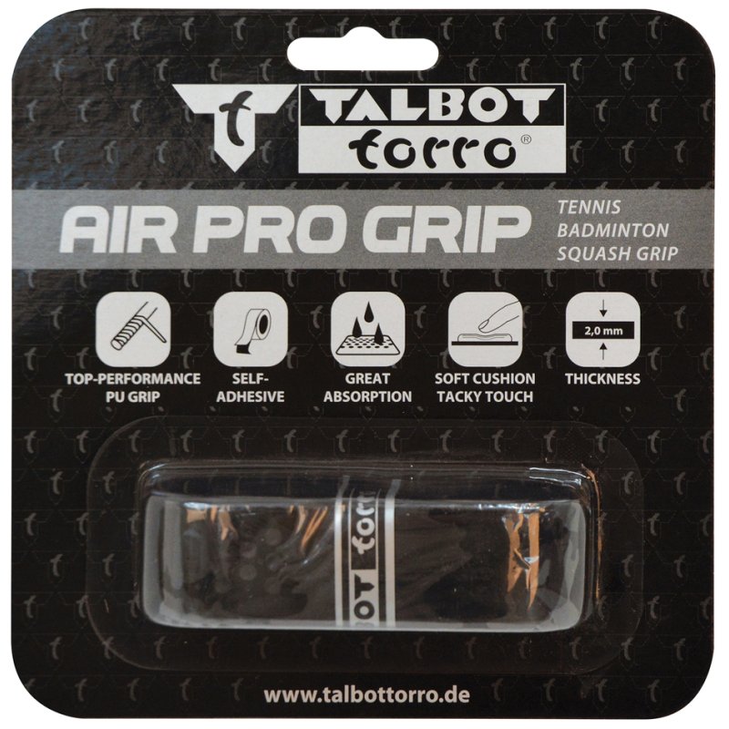 Torro basisgrepband AIRPRO GRIP, zwart.