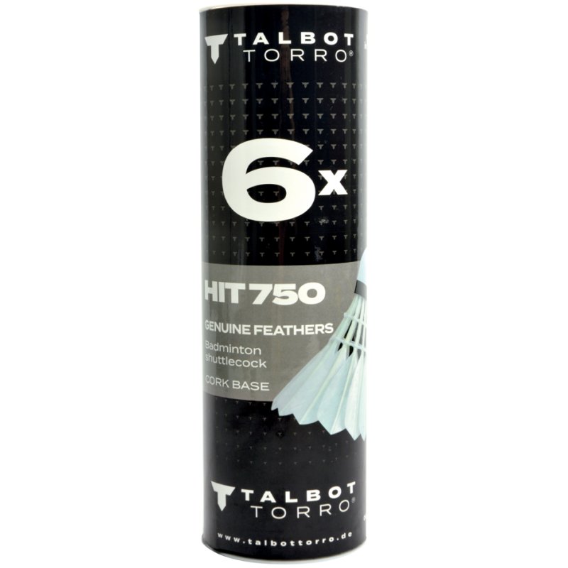 TALBOT torro Badmintonshuttle Hit 750, slow, wit
