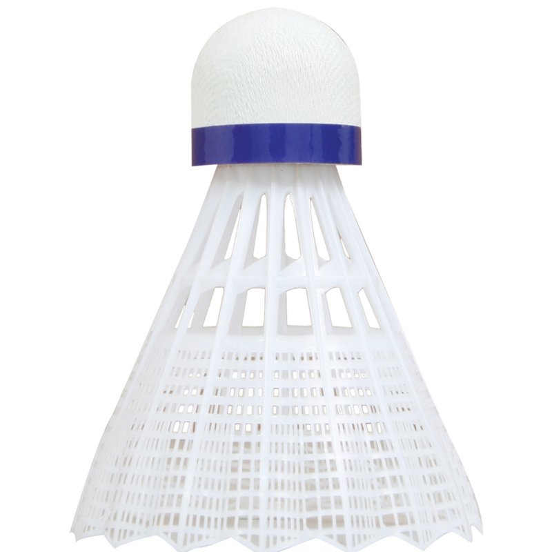 Badmintonshuttle Midi Tech 350, wit/blauw