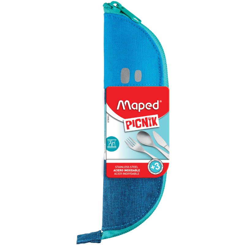 Maped Picknickbestek voor kinderen, roze etui