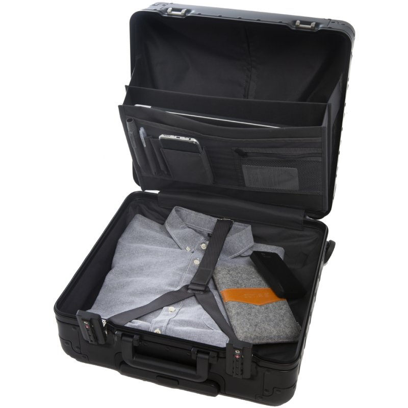 ALUMAXX - Pilotentrolley - Met koffer - Zwart