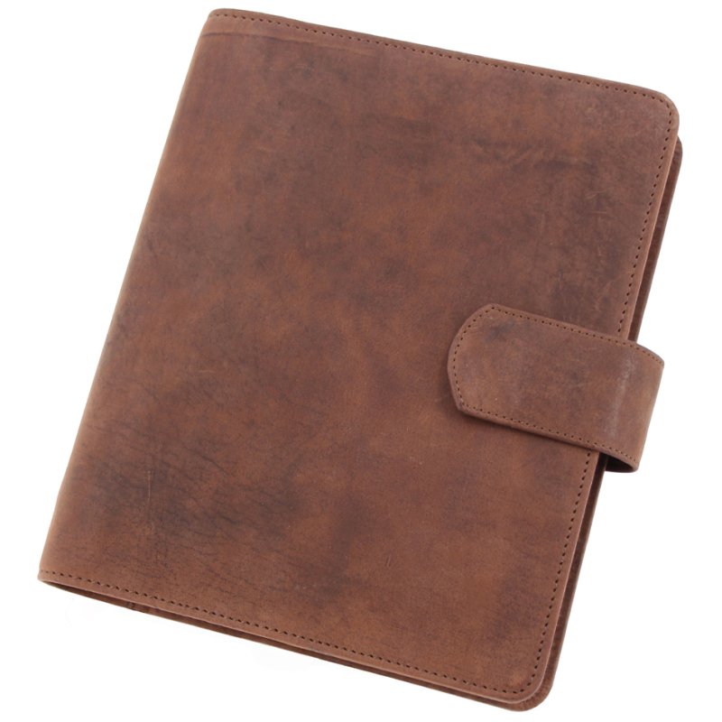 Gebonden bureauagenda model 15504-1, A5-formaat, zonder kalender, bruin.