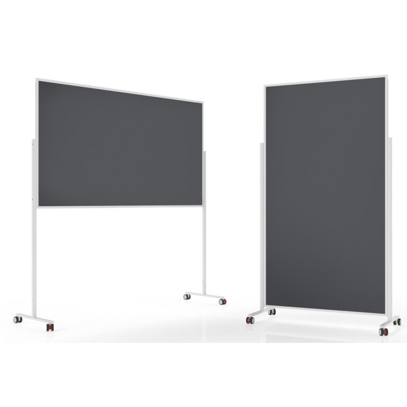 magnetoplan Design-Moderatietafel VarioPin, dubbelzijdig, vlamvertragende viltopp, 100x180 cm