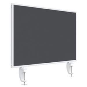 Magnetisch bureauscherm VarioPin, 80 x 50 cm, grijs
