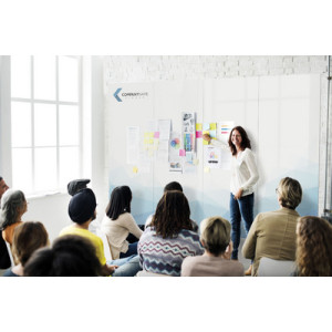magnetoplan whiteboard Infinity Wall X, 880 x 1180 mm, wit, emaille oppervlak