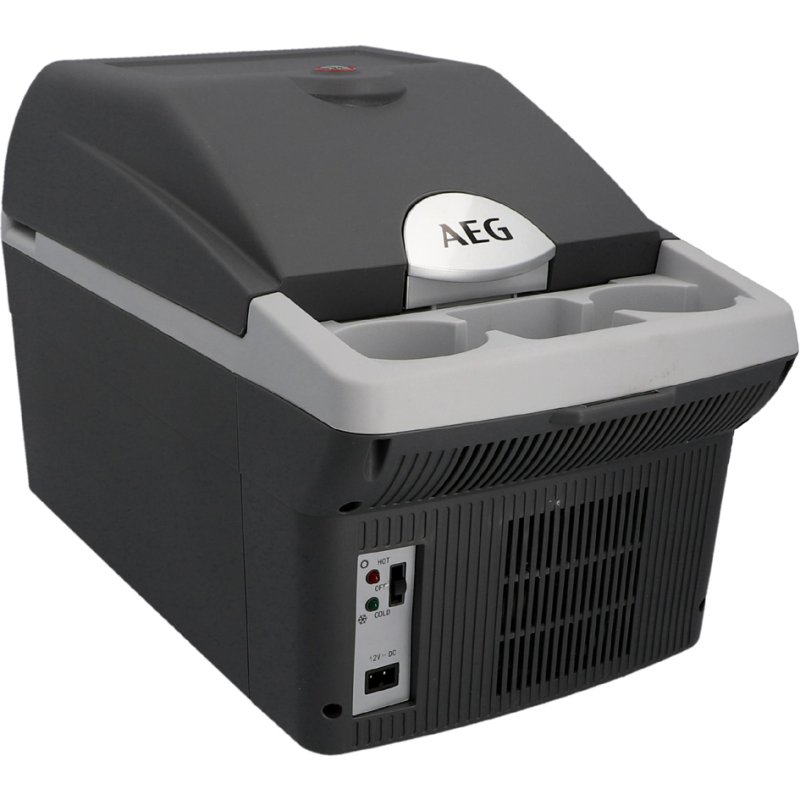 AEG koelbox 16 liter thermoelektrisch donkergrau met 12V aansluiting
