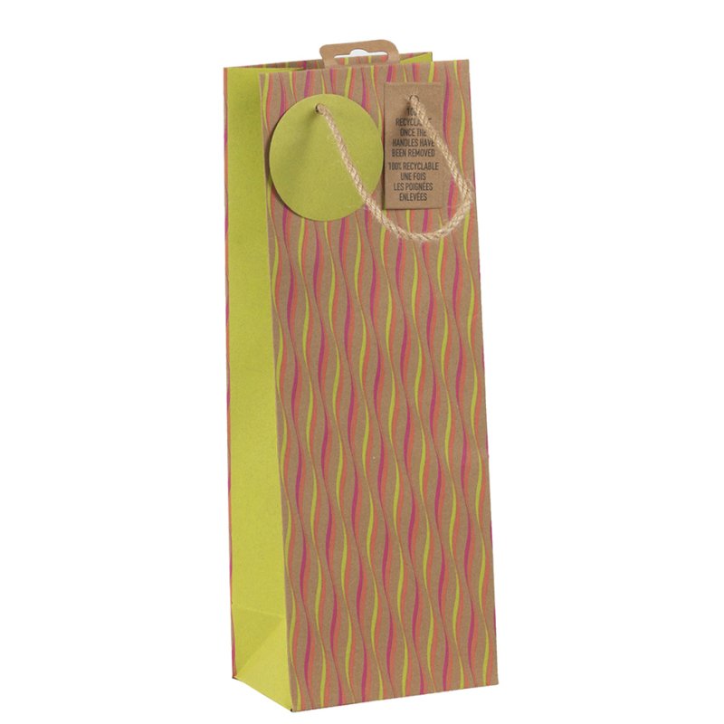 Clairefontaine fleszak Neon kraftpapier met draagkoord