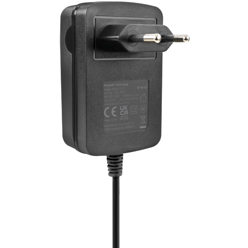 ANSMANN Router Voedingsadapter APS 12-2.5, zwart