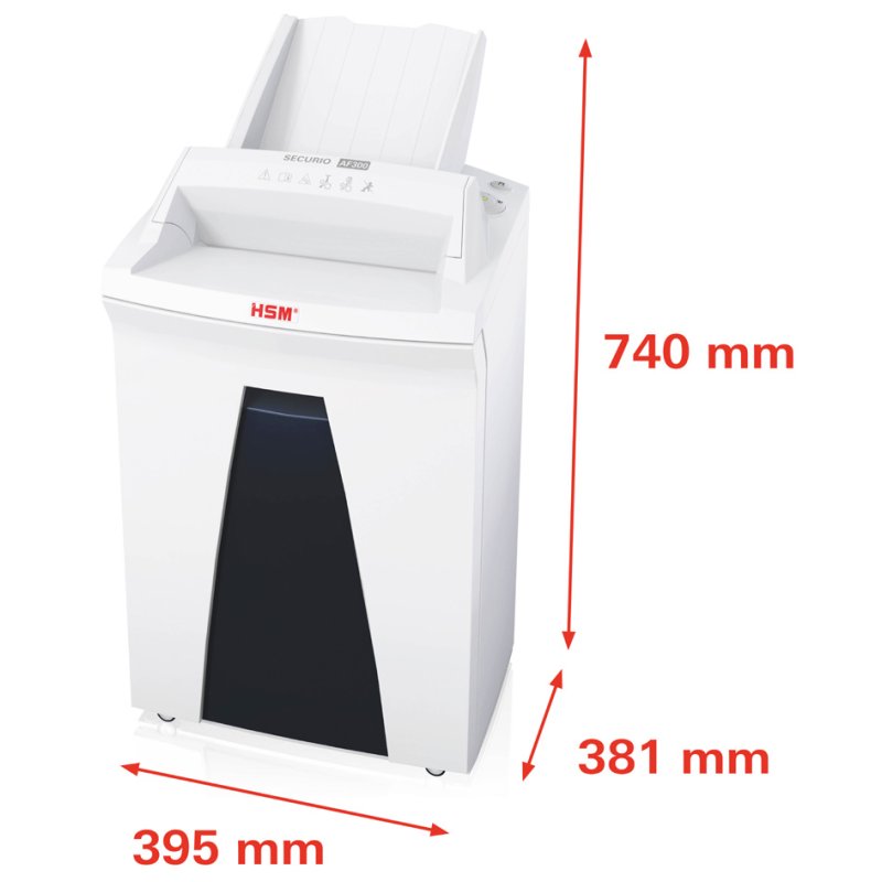 HSM SECURIO AF300 papiervernietiger automatische invoer 0,78 x 11 mm P-6