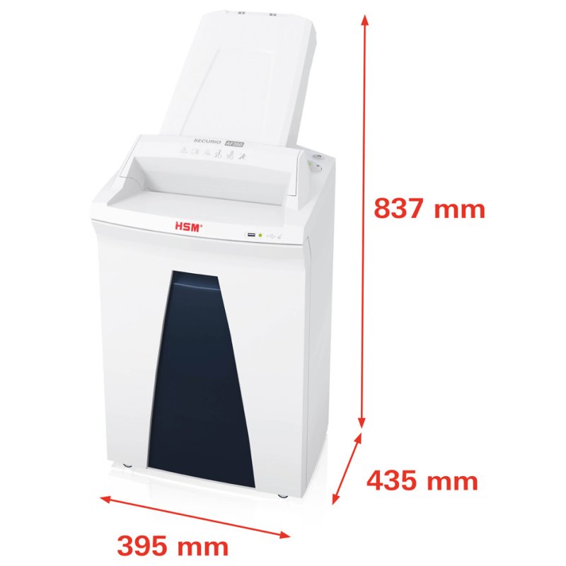 HSM SECURIO AF350 papiervernietiger automatische invoer 4,5 x 30 mm snippers