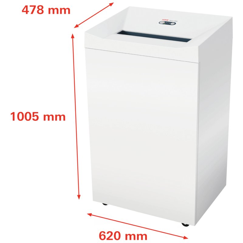 HSM papiervernietiger PURE 940, partikelsnit 4,5 x 30 mm, 33-35 vel