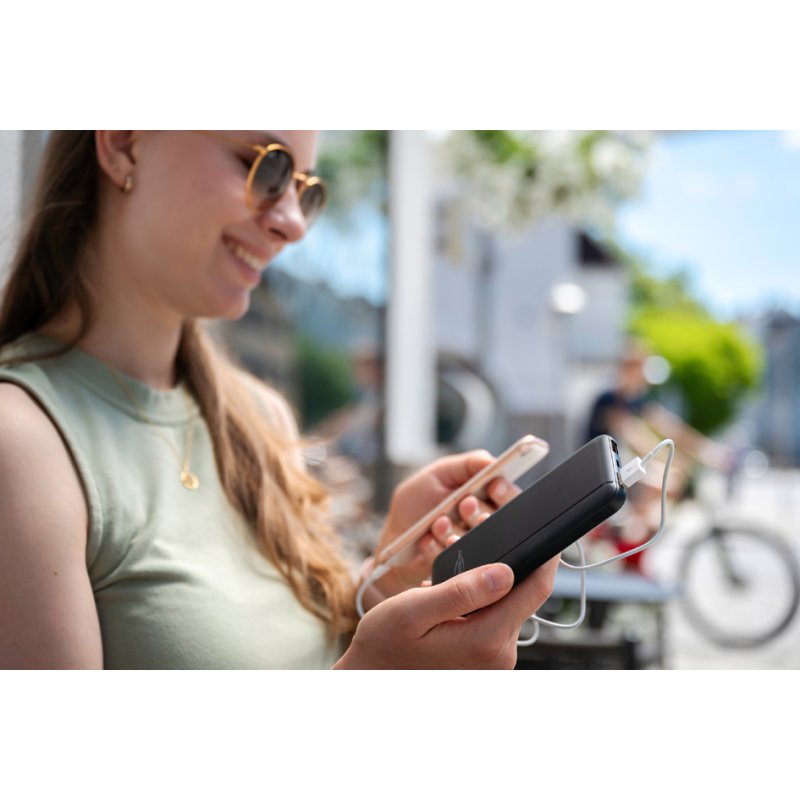 ANSMANN - Powerbank 20.000 mAh - Kleur: Zwart