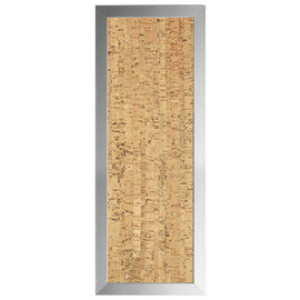 Bi-Office prikbord kurk 600 x 200 mm zilver