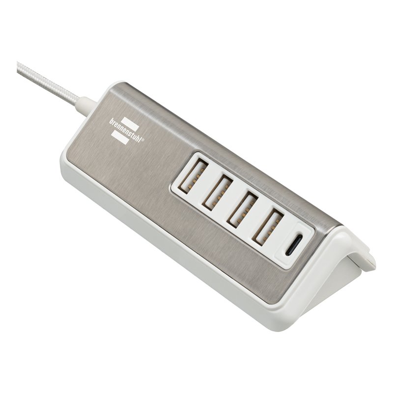 Brennenstuhl Estilo USB-oplader, 4x USB + 1x USB-C