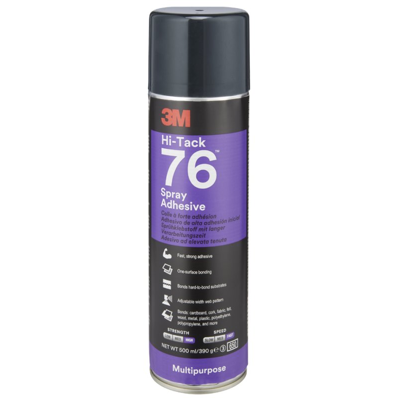 3M - Spuitlijm Hi-Tack 76 - 500 ml - Kleur: Beige