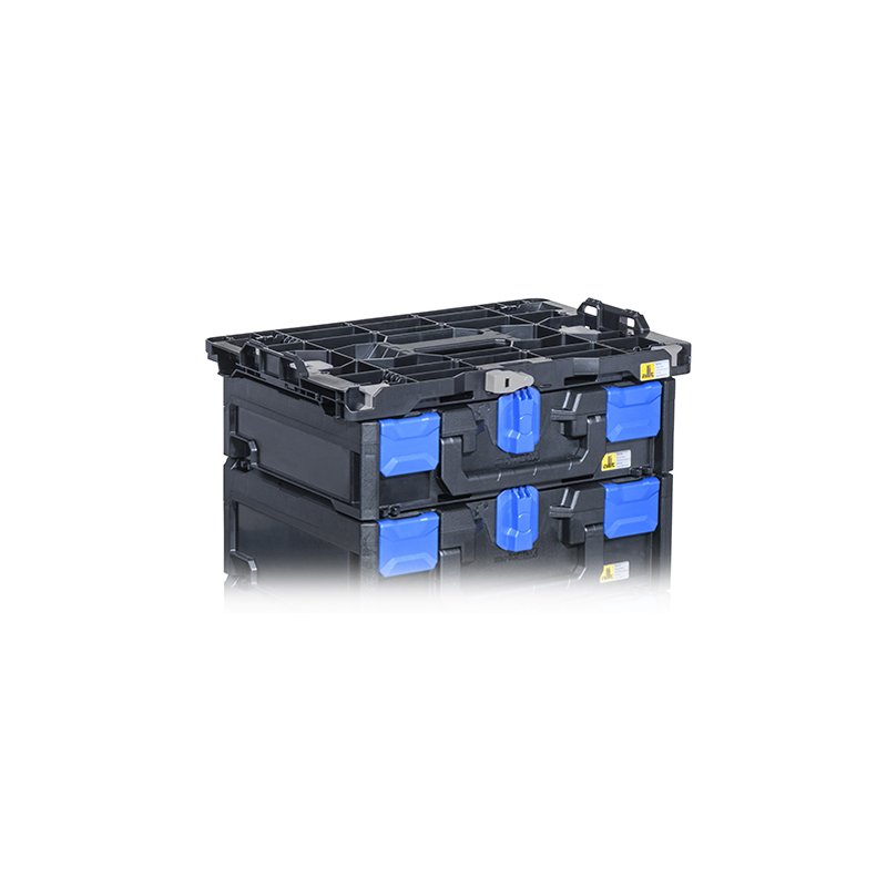 Allit opbergbox EuroPlus MetaBox 340 zwart/blauw