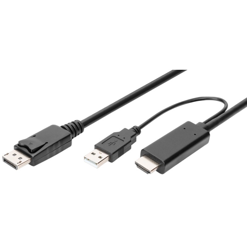 DIGITUS 4K HDMI naar DisplayPort adapterkabel 2 meter