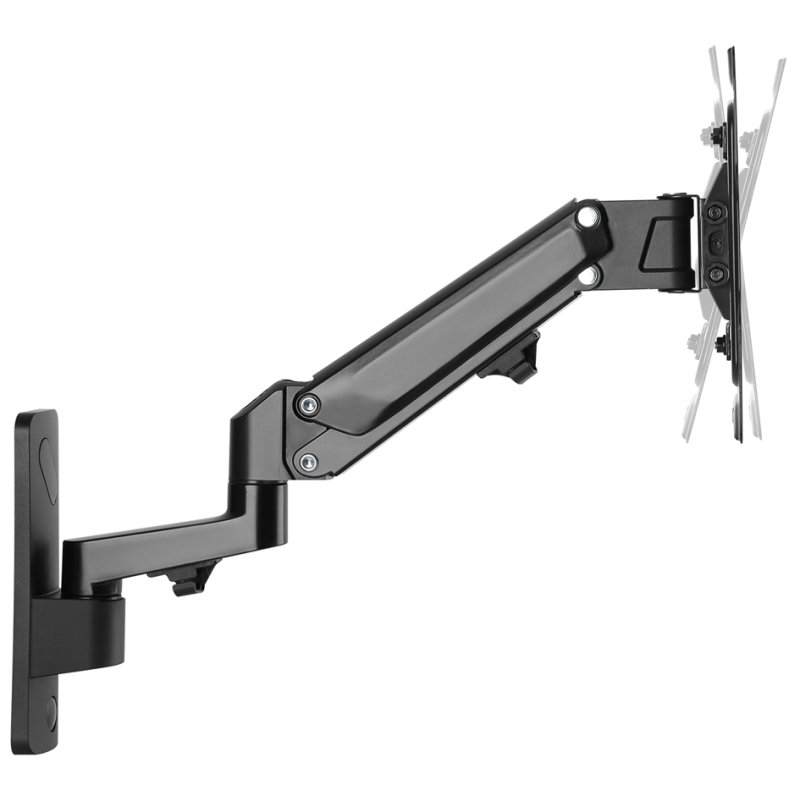 DIGITUS Universele monitorarm voor wandmontage, zwart