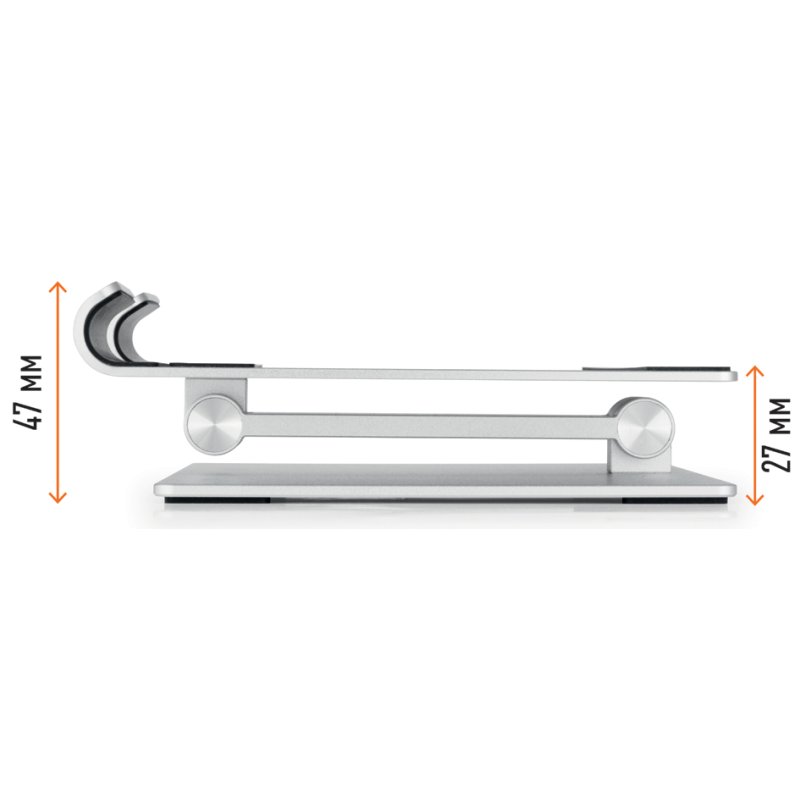 DURABLE tabletstandaard RISE, metallic zilver