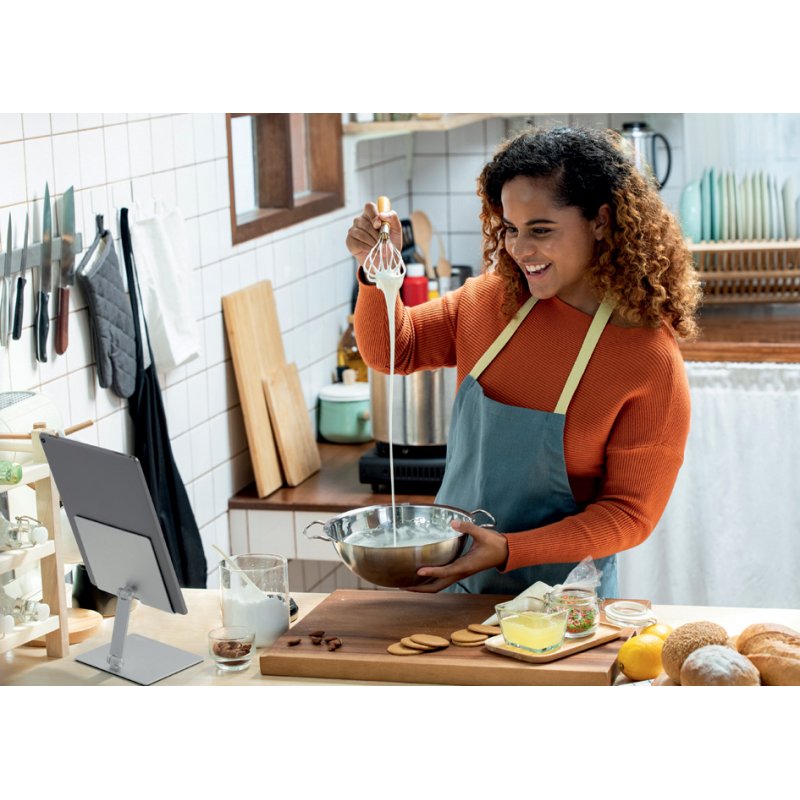 DURABLE tabletstandaard RISE, metallic zilver