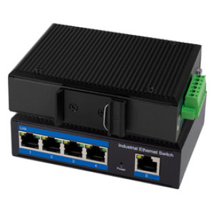 LogiLink Industriële Gigabit Ethernet PoE Switch 5 Poort